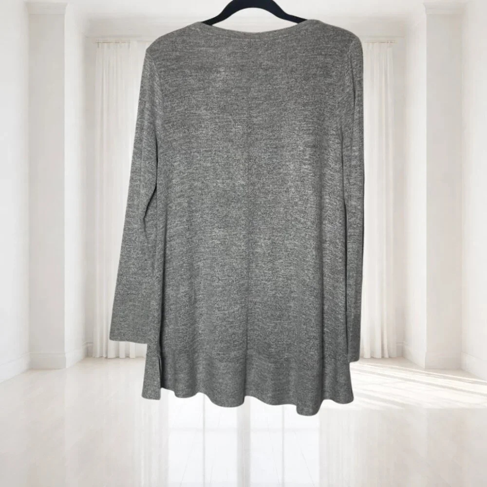2 for $15 Sonoma Oversized Long Sleeve Tee Glacier Gray Medium Soft Grunge Tee